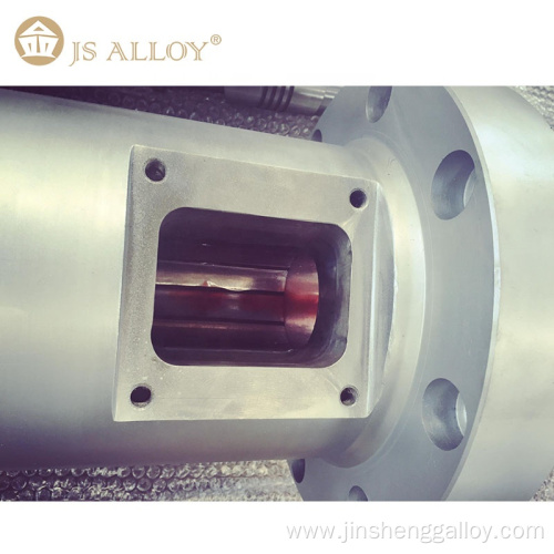 JS-ALLOY extruding bimetallic single screw barrel of high speed for HDPE LDPE PE PP PVC